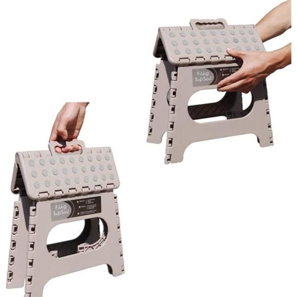 Non-Slip Folding Step Stool, Sturdy Safe Enough - Holds up to 300 Lb - 11 inch - Picture 4 of 7